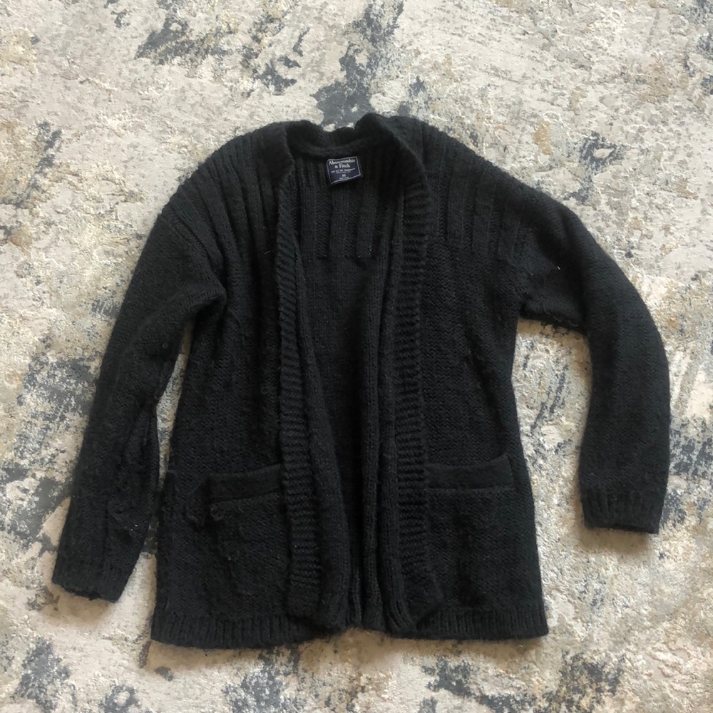 Abercrombie and Fitch navy blue cardigan